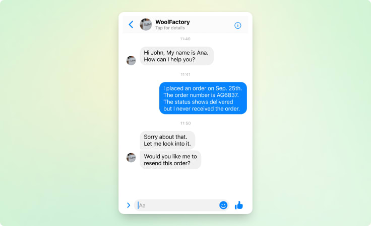 Social media customer service