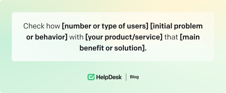 Testimonial template