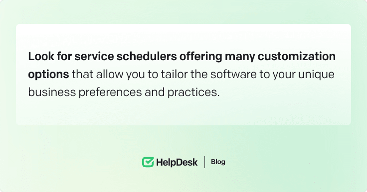 The right service scheduling software